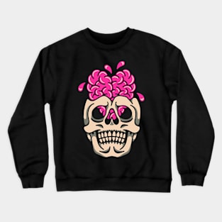 Skull brain heart Crewneck Sweatshirt